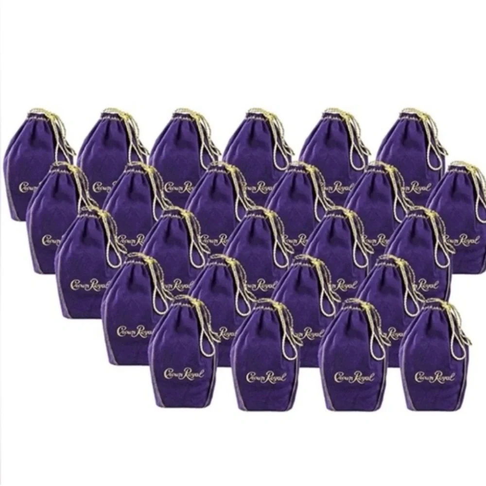 8 BAGS CROWN ROYAL Choose Colors Royal Blue Peach Green Black Tan Gold